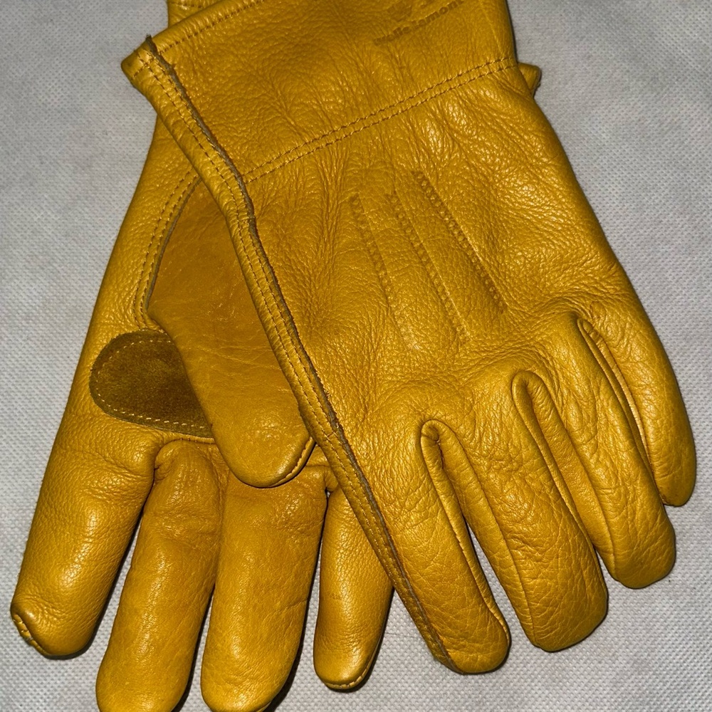 Men's Mustard Leather Gloves